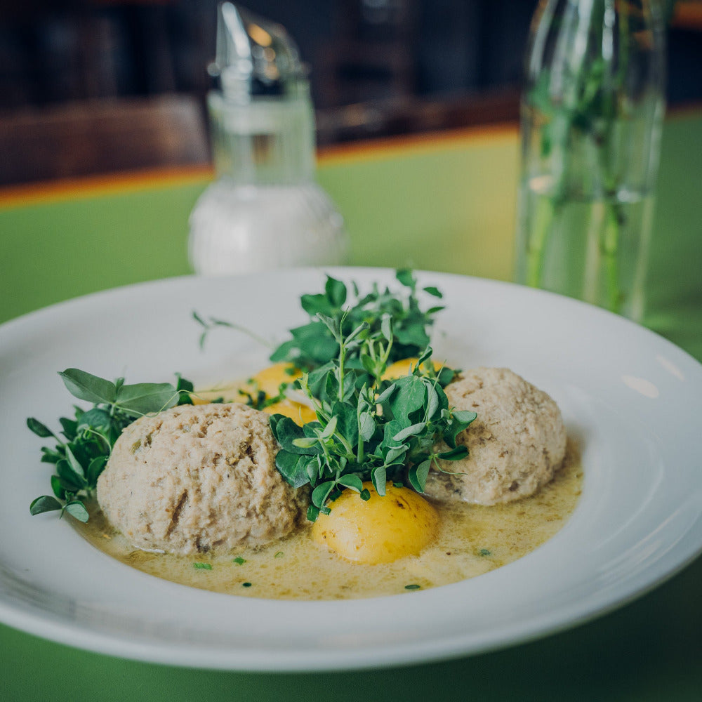 Restaurant Gericht mit Mana Farms Microgreens
